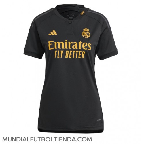 Camiseta Real Madrid Tercera Equipación Replica 2023-24 para mujer mangas cortas